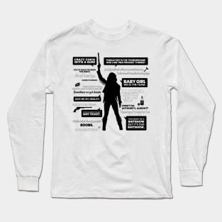 Wynonna Earp Quotes Silhouette Long Sleeve T-Shirt